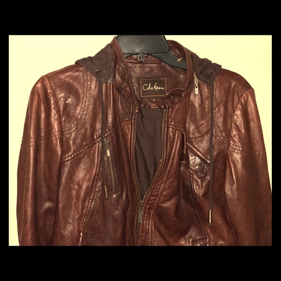 Cole Haan leather bomber - Picture 1 of 3
